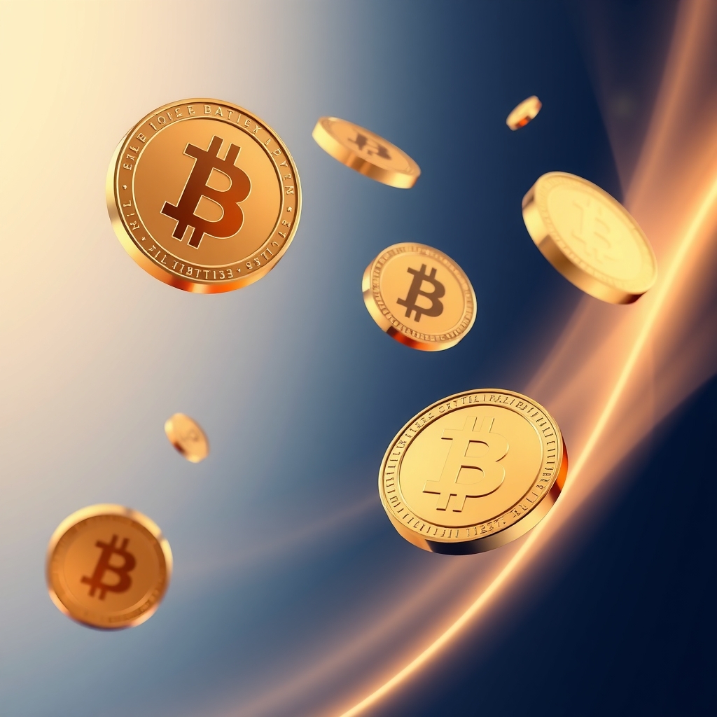 Monete di criptovaluta stilizzate, simbolo dei pagamenti in criptovalute sui siti non AAMS